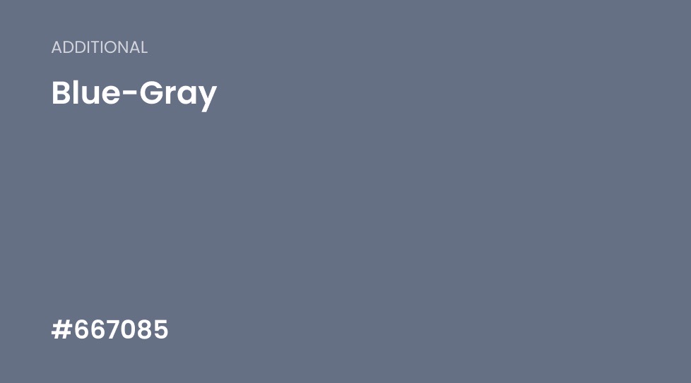 Additional color: blue-gray #667085