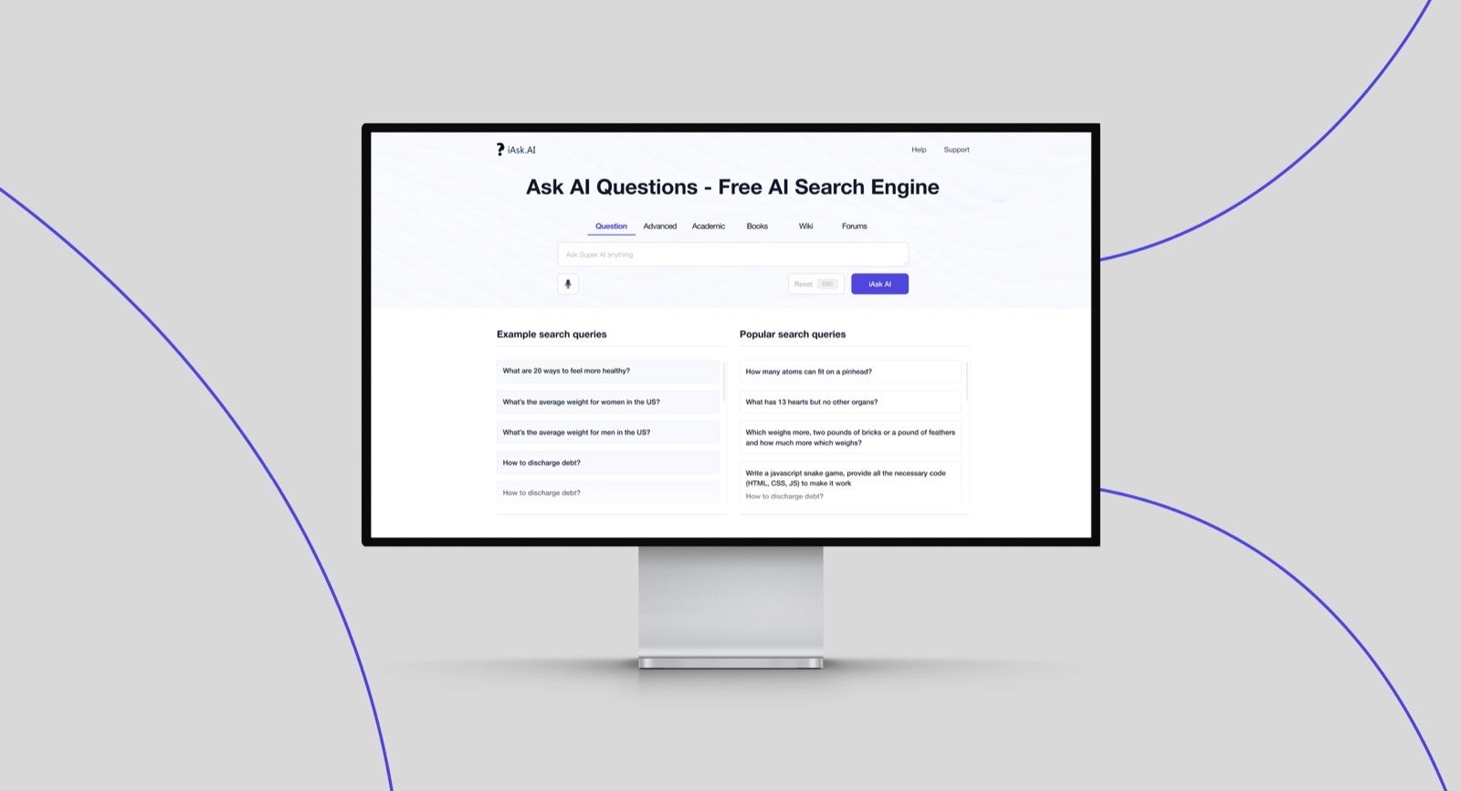 Ask AI — AI search home screen
