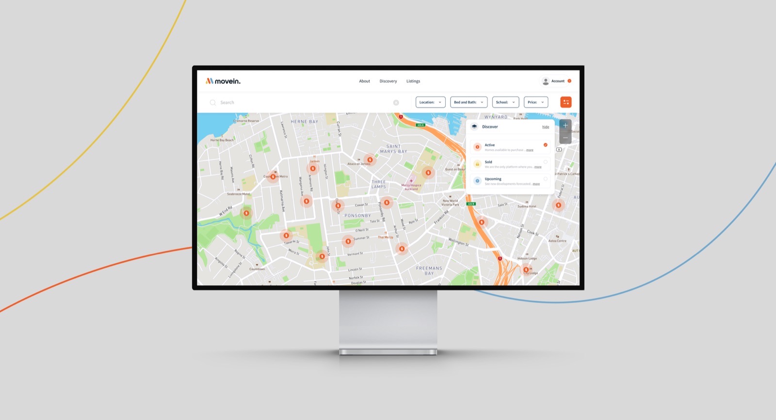 Move In — map-based property search